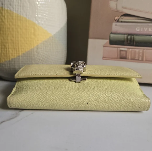 Alexander McQueen Yellow Saffiano Leather Trifold Wallet - Picture 16 of 16